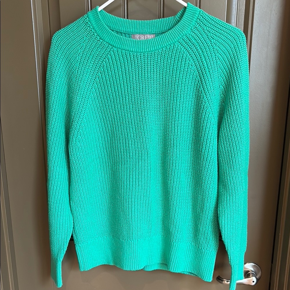 J. Crew Women's Cotton Fisherman Sweater, Size Medium